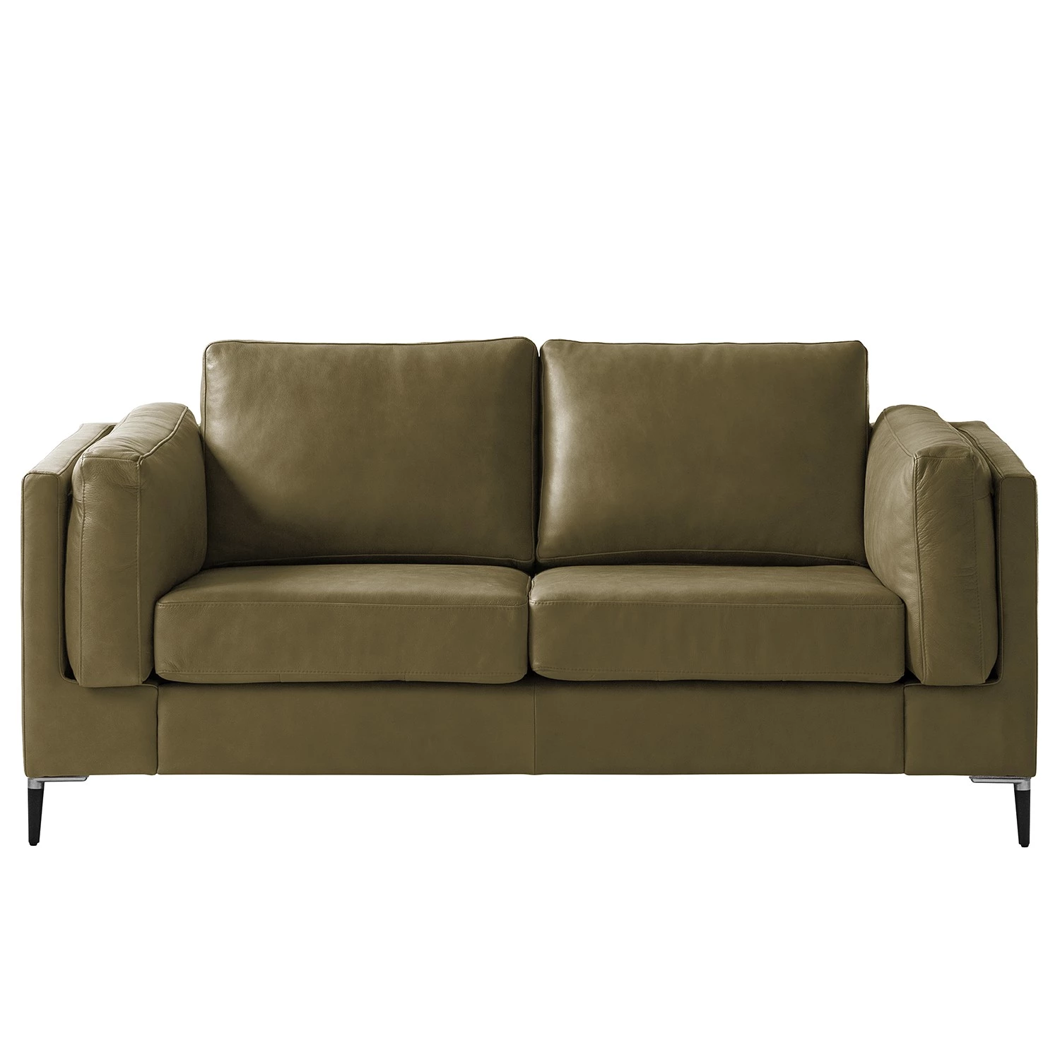 Studio Copenhagen 2 places Canapé COSO Classic+ - Cuir véritable Taru : Vert olive - Noir 7 Studio Copenhagen 2 places Canapé COSO Classic+ - Cuir véritable Taru : Vert olive - Noir – Image 5