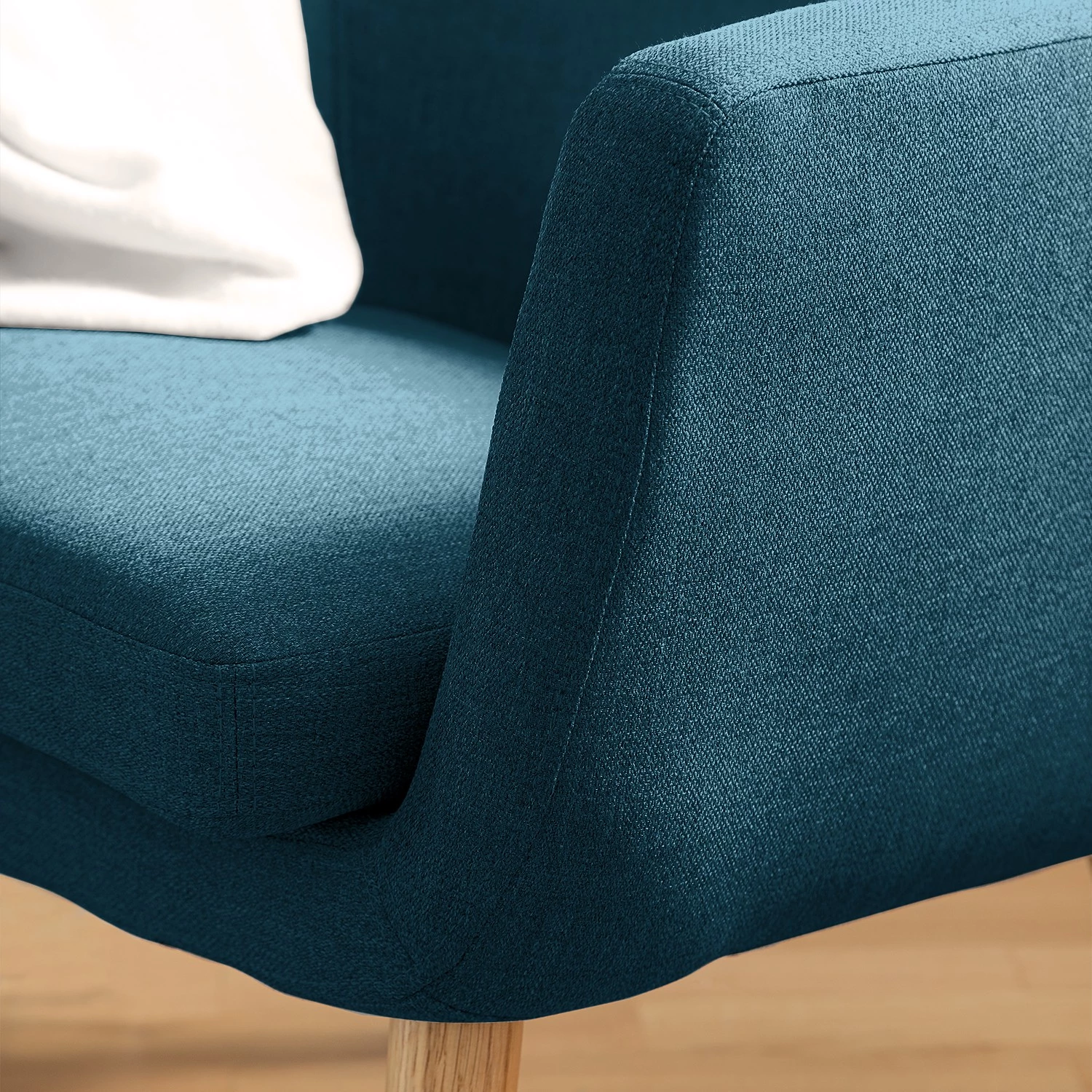 Mørteens Fauteuil Nicholas - Tissu - Bleu jean 14 Mørteens Fauteuil Nicholas - Tissu - Bleu jean – Image 12