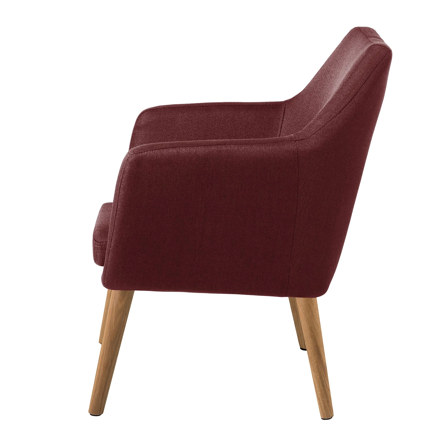 Mørteens Fauteuil Nicholas - Tissu - Rouge foncé 7 Mørteens Fauteuil Nicholas - Tissu - Rouge foncé – Image 5