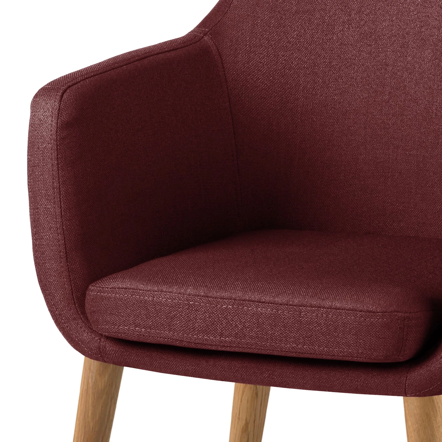 Mørteens Fauteuil Nicholas - Tissu - Rouge foncé 9 Mørteens Fauteuil Nicholas - Tissu - Rouge foncé – Image 7