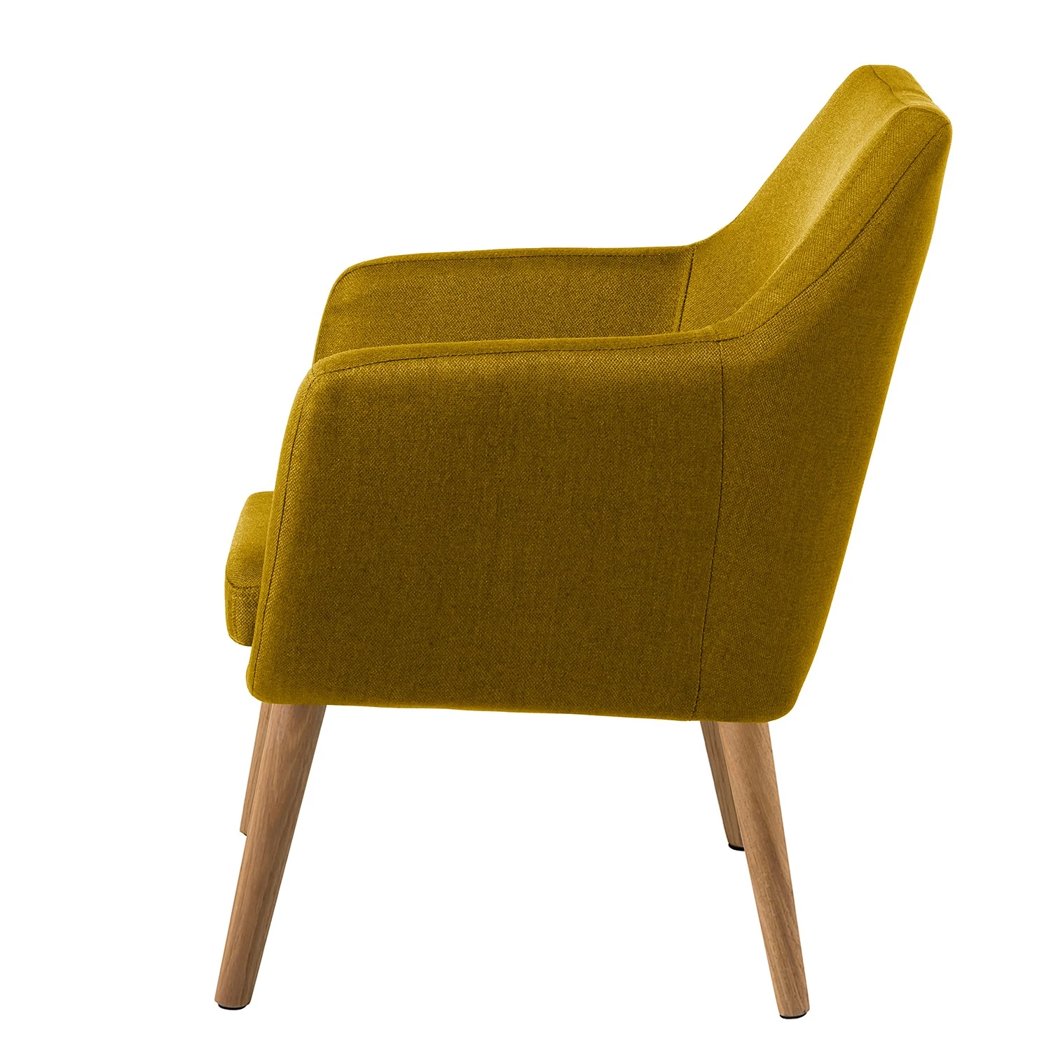 Mørteens Fauteuil Nicholas - Tissu - Jaune curry 7 Mørteens Fauteuil Nicholas - Tissu - Jaune curry – Image 5