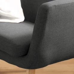 Mørteens Fauteuil Nicholas - Tissu - Gris foncé 28 Mørteens Fauteuil Nicholas - Tissu - Gris foncé -Meubles de salon Soldes 1000213183 201204 06200700061 DETAILS P000000001000213183