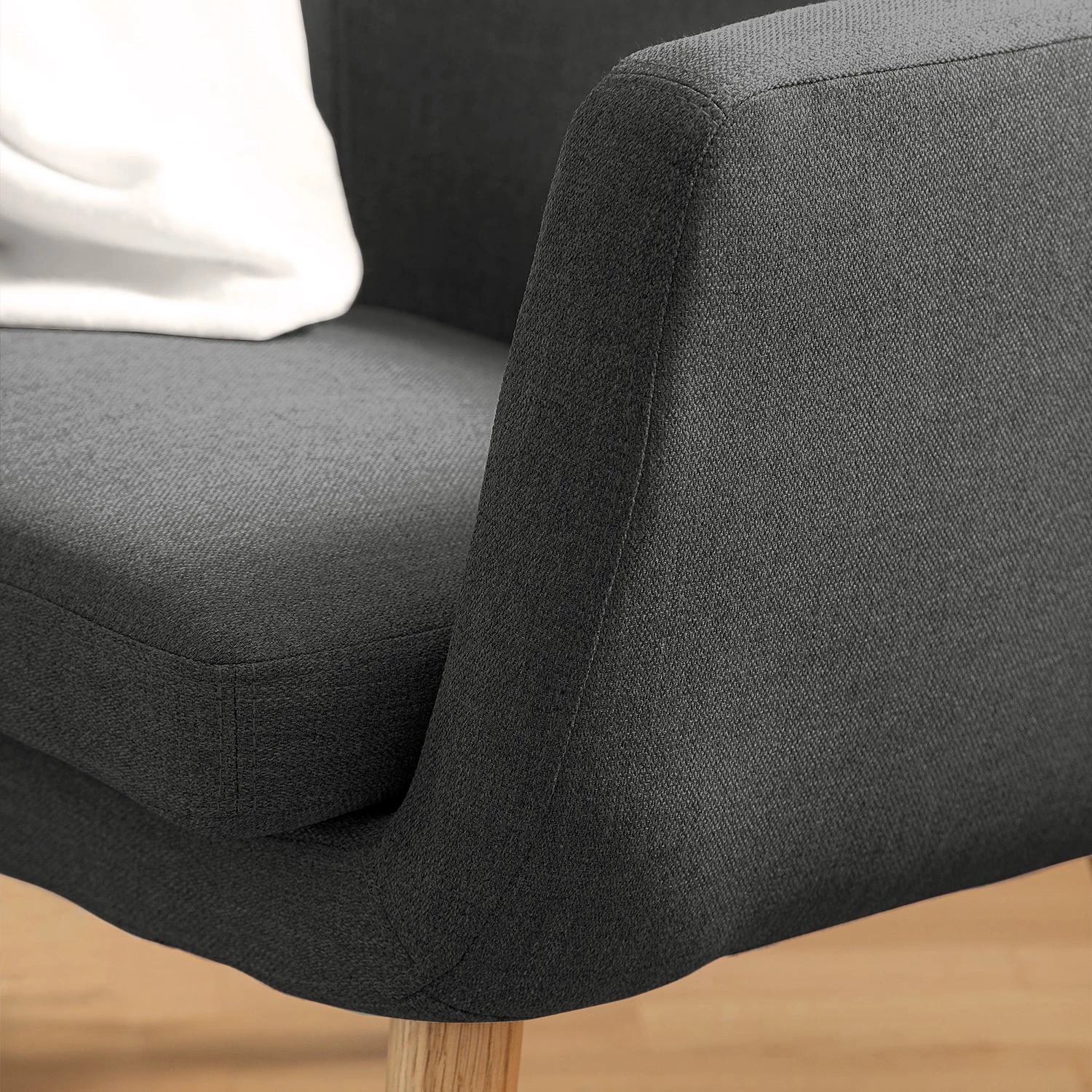 Mørteens Fauteuil Nicholas - Tissu - Gris foncé 14 Mørteens Fauteuil Nicholas - Tissu - Gris foncé – Image 12