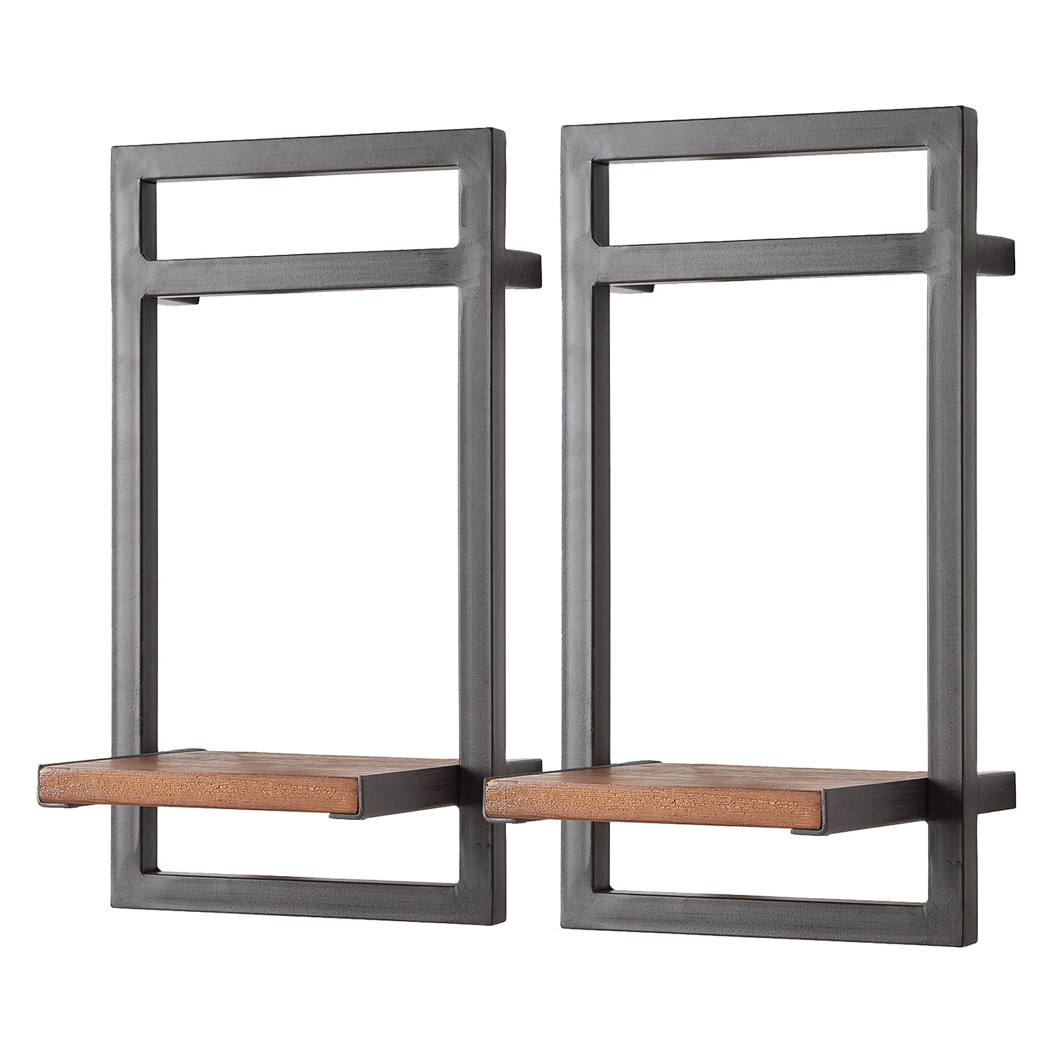 Ars manufacti Étagères murales Manchester II (5 élém.) - Acacia massif / Métal - Acacia / Anthracite 8 Ars manufacti Étagères murales Manchester II (5 élém.) - Acacia massif / Métal - Acacia / Anthracite – Image 6