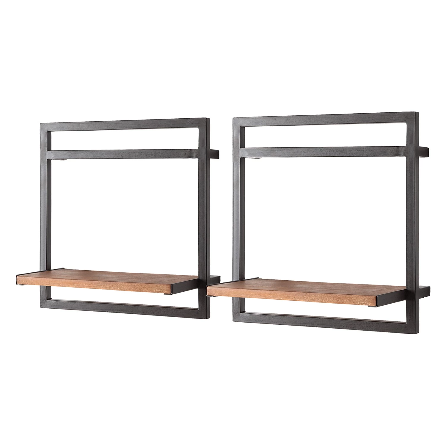 Ars manufacti Étagères murales Manchester III (5 él.) - Acacia massif / Métal - Acacia / Anthracite 6 Ars manufacti Étagères murales Manchester III (5 él.) - Acacia massif / Métal - Acacia / Anthracite – Image 4