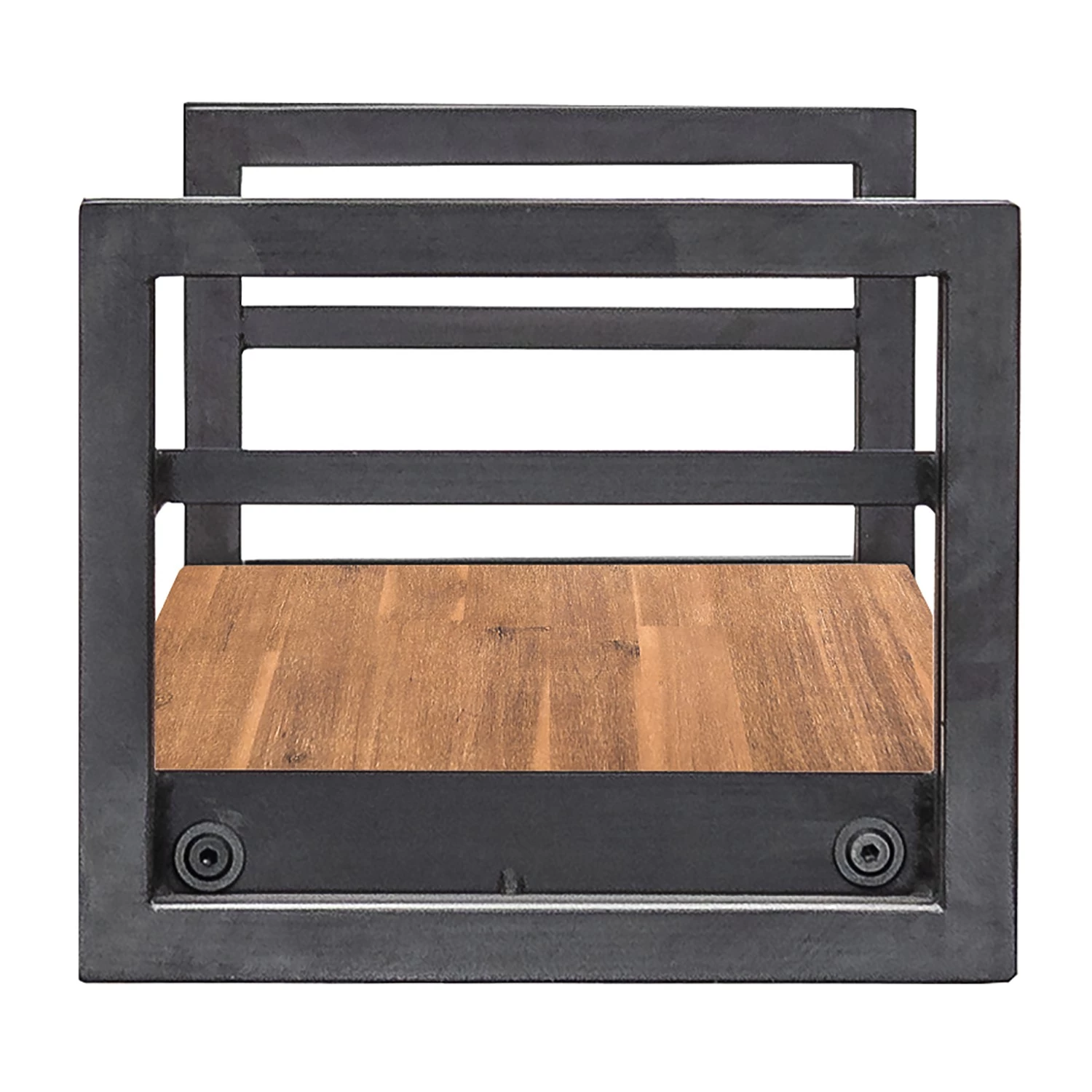 Ars manufacti Tablettes murales Manchester (lot de 3) - Acacia massif / Métal - Acacia / Anthracite - Largeur : 110 cm 8 Ars manufacti Tablettes murales Manchester (lot de 3) - Acacia massif / Métal - Acacia / Anthracite - Largeur : 110 cm – Image 6