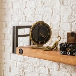 Ars manufacti Tablettes murales Manchester (lot de 3) - Acacia massif / Métal - Acacia / Anthracite - Largeur : 150 cm -Meubles de salon Soldes 1000213220 200831 09510200036 DETAILS P000000001000213220