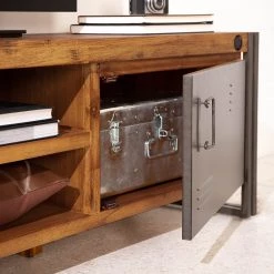 Ars manufacti Meubles TV Manchester III (3 éléments) - Acacia massif / Métal - Acacia / Anthracite -Meubles de salon Soldes 1000213222 220630 024 MOOD DETAILS P000000001000213222 mood