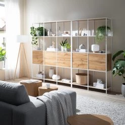 Fredriks Étagère Meon III - Imitation chêne - Largeur : 101 cm -Meubles de salon Soldes 1000213233 201124 10310700016 MOOD DETAILS P000000001000213233 mood