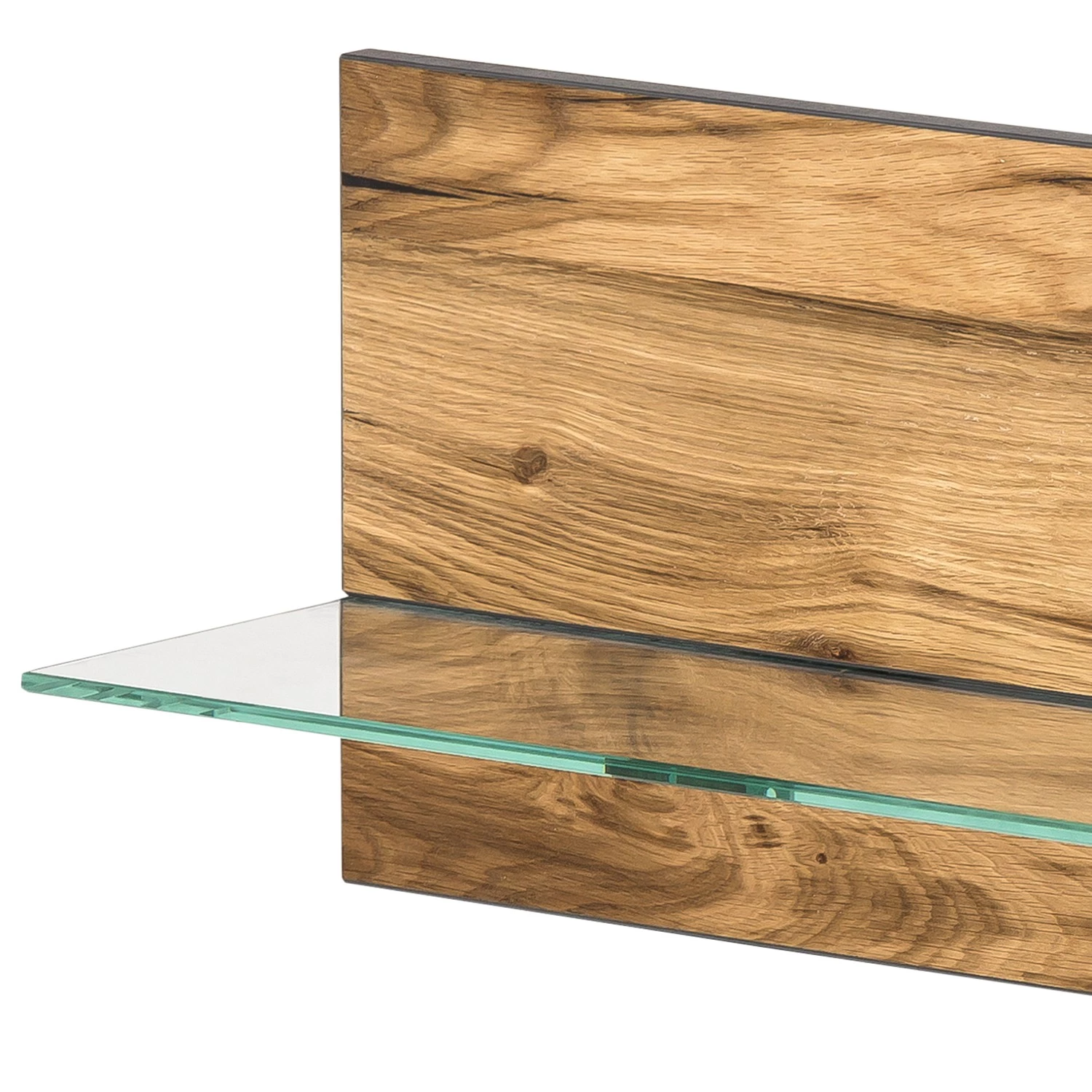 Naturoo Étagère murale Ironwood - Placage en bois véritable / Chêne vieilli / Gris - Largeur : 118 cm 6 Naturoo Étagère murale Ironwood - Placage en bois véritable / Chêne vieilli / Gris - Largeur : 118 cm – Image 4