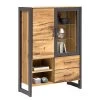 Naturoo Buffet haut Ironwood I - Placage en bois véritable / Métal - Chêne vieilli / Gris 2 Naturoo Buffet haut Ironwood I - Placage en bois véritable / Métal - Chêne vieilli / Gris -Meubles de salon Soldes 1000213240 200512 14004200041 IMAGE P000000001000213240