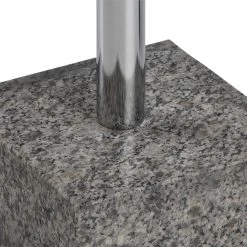 Red Living Bout de canapé Wendell - Verre / Granite - Gris / Chrome -Meubles de salon Soldes 1000213258 200527 06151200056 DETAILS P000000001000213258