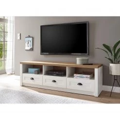 Norrwood Meuble TV Proville II - Imitation chêne blanc / Imitation chêne 9 Norrwood Meuble TV Proville II - Imitation chêne blanc / Imitation chêne -Meubles de salon Soldes 1000213891 200525 13142100105 MOOD DETAILS P000000001000213891 mood