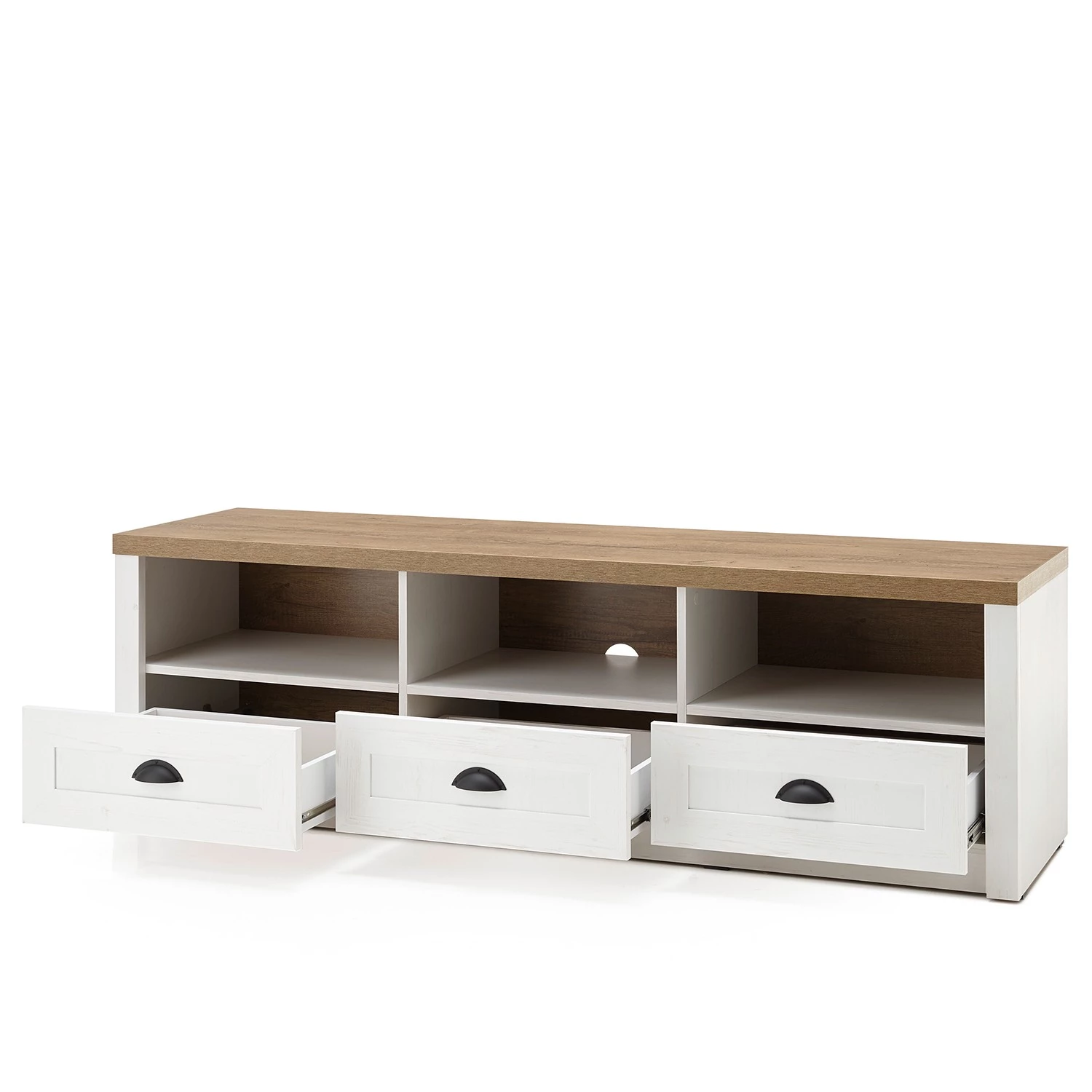 Norrwood Meuble TV Proville II - Imitation chêne blanc / Imitation chêne 7 Norrwood Meuble TV Proville II - Imitation chêne blanc / Imitation chêne – Image 5