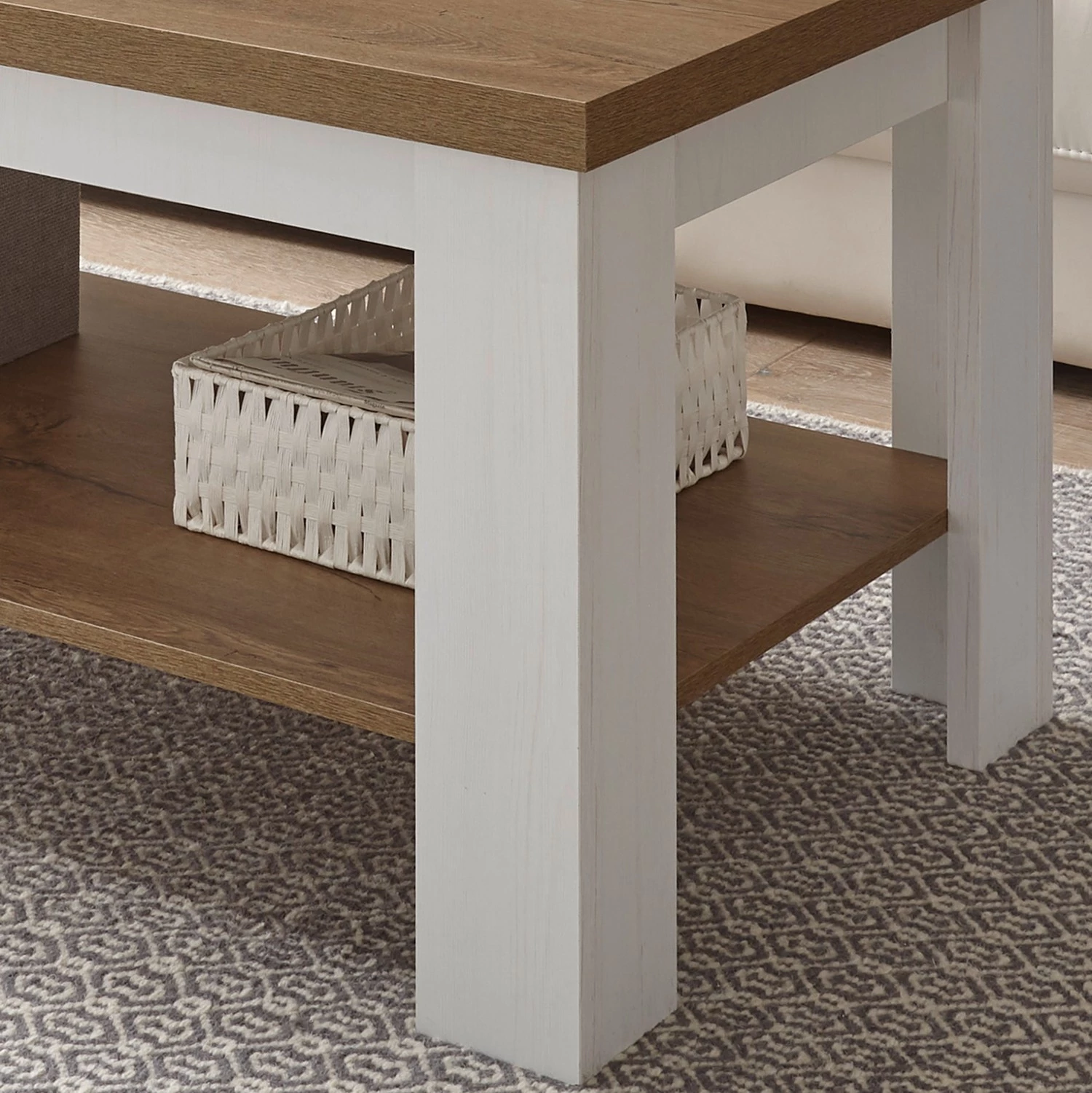 Norrwood Table basse Proville II - Imitation chêne blanc / Imitation chêne 7 Norrwood Table basse Proville II - Imitation chêne blanc / Imitation chêne – Image 5