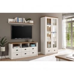 Norrwood Vitrine Proville II - Imitation chêne blanc / Imitation chêne -Meubles de salon Soldes 1000213895 200525 13145000132 MOOD DETAILS P000000001000213895 mood