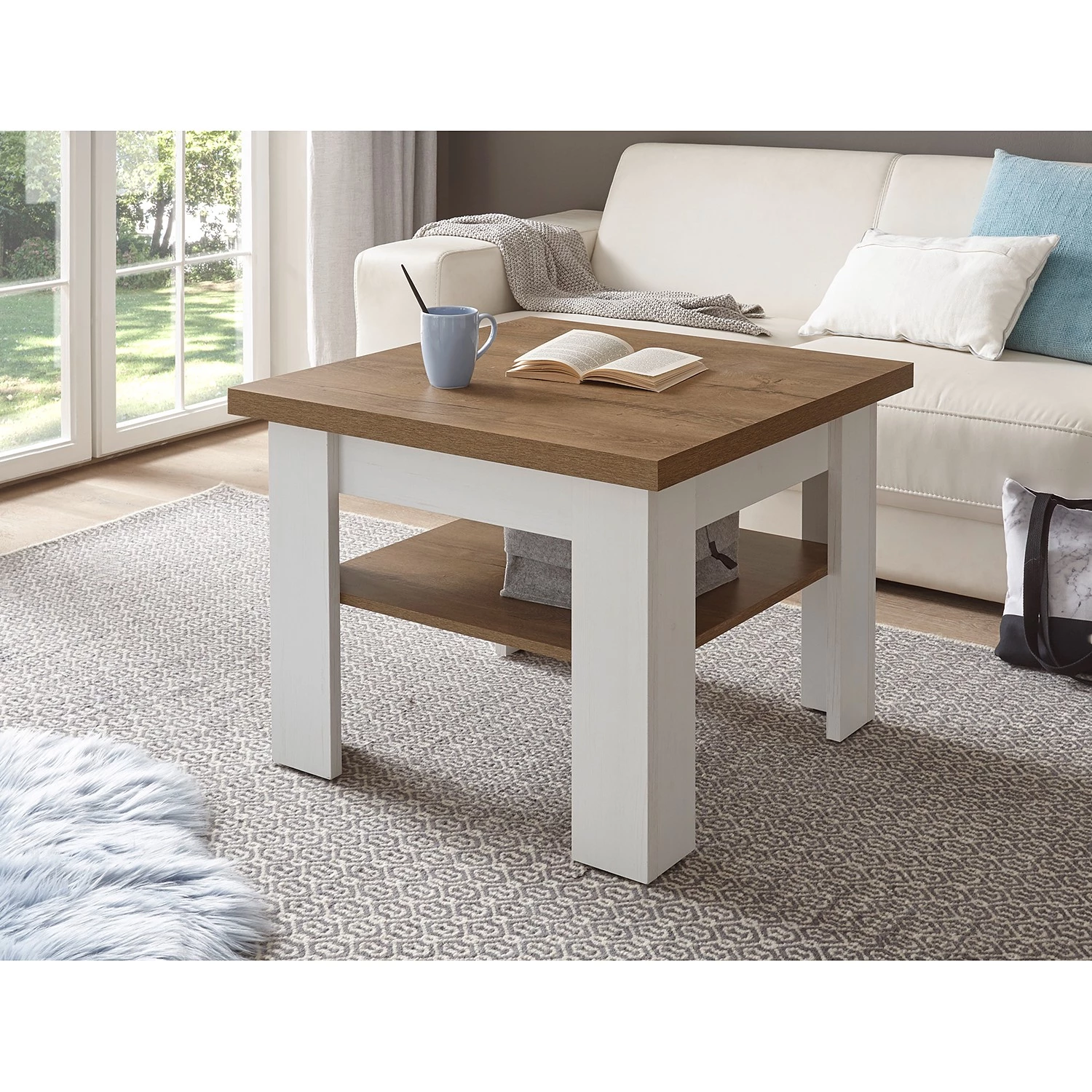 Norrwood Table basse Proville I - Imitation chêne blanc / Imitation chêne 4 Norrwood Table basse Proville I - Imitation chêne blanc / Imitation chêne – Image 2