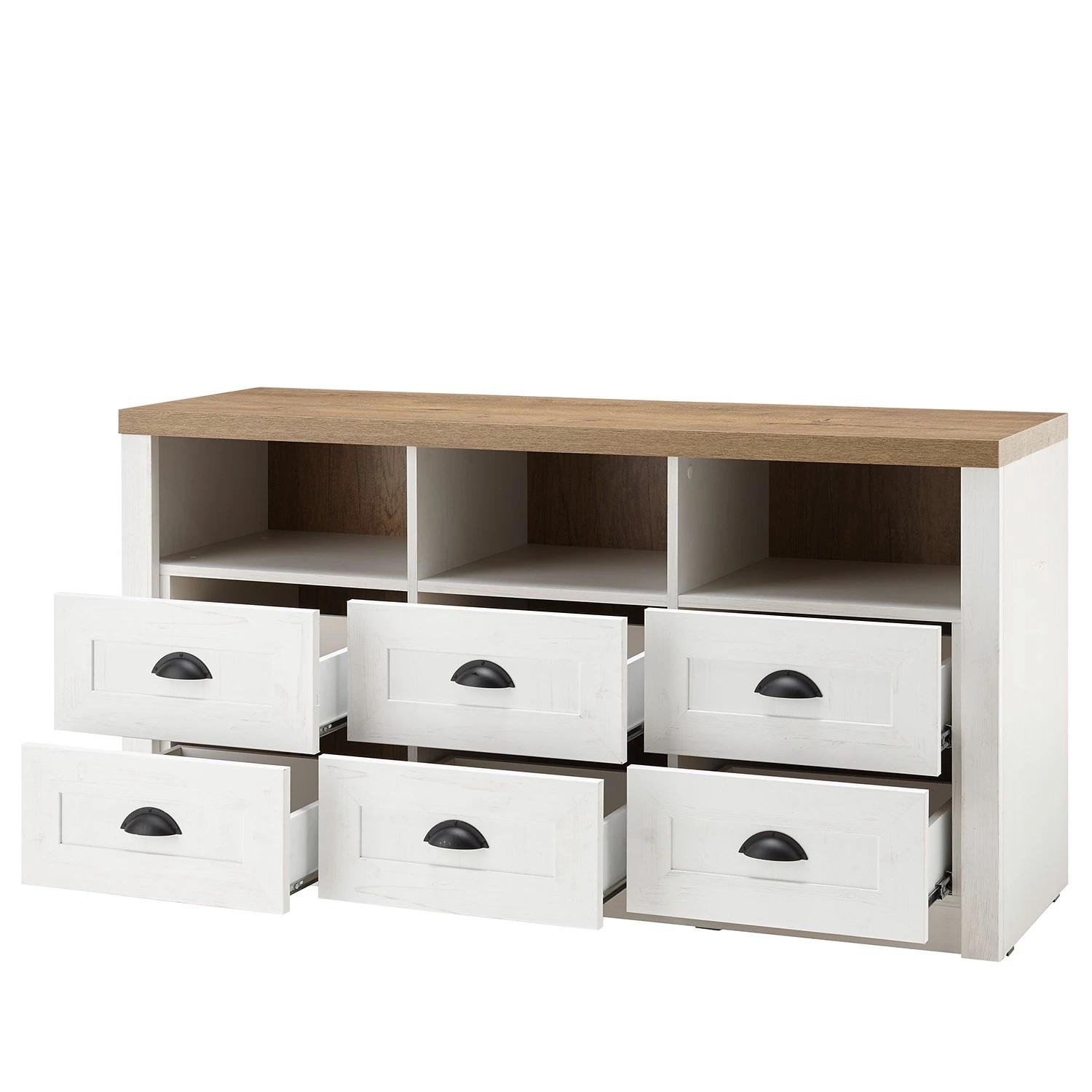 Norrwood Meuble TV Proville I - Imitation chêne blanc / Imitation chêne 7 Norrwood Meuble TV Proville I - Imitation chêne blanc / Imitation chêne – Image 5