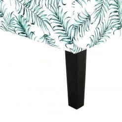 Kayoom Chaises capitonnées Indira V - Tissu / Hêtre massif - Noir / Vert et blanc -Meubles de salon Soldes 1000214195 200529 06042700134 DETAILS P000000001000214195