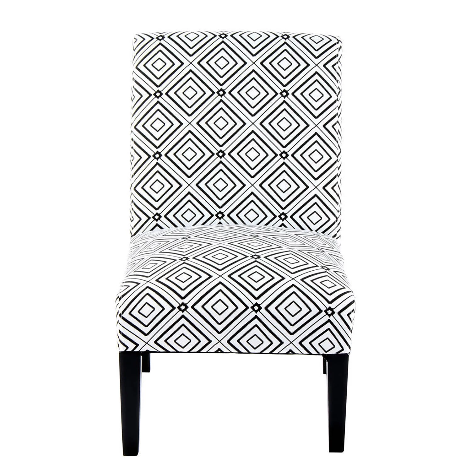 Kayoom Chaises capitonnées Indira III - Tissu / Hêtre massif - Noir / Blanc 5 Kayoom Chaises capitonnées Indira III - Tissu / Hêtre massif - Noir / Blanc – Image 3