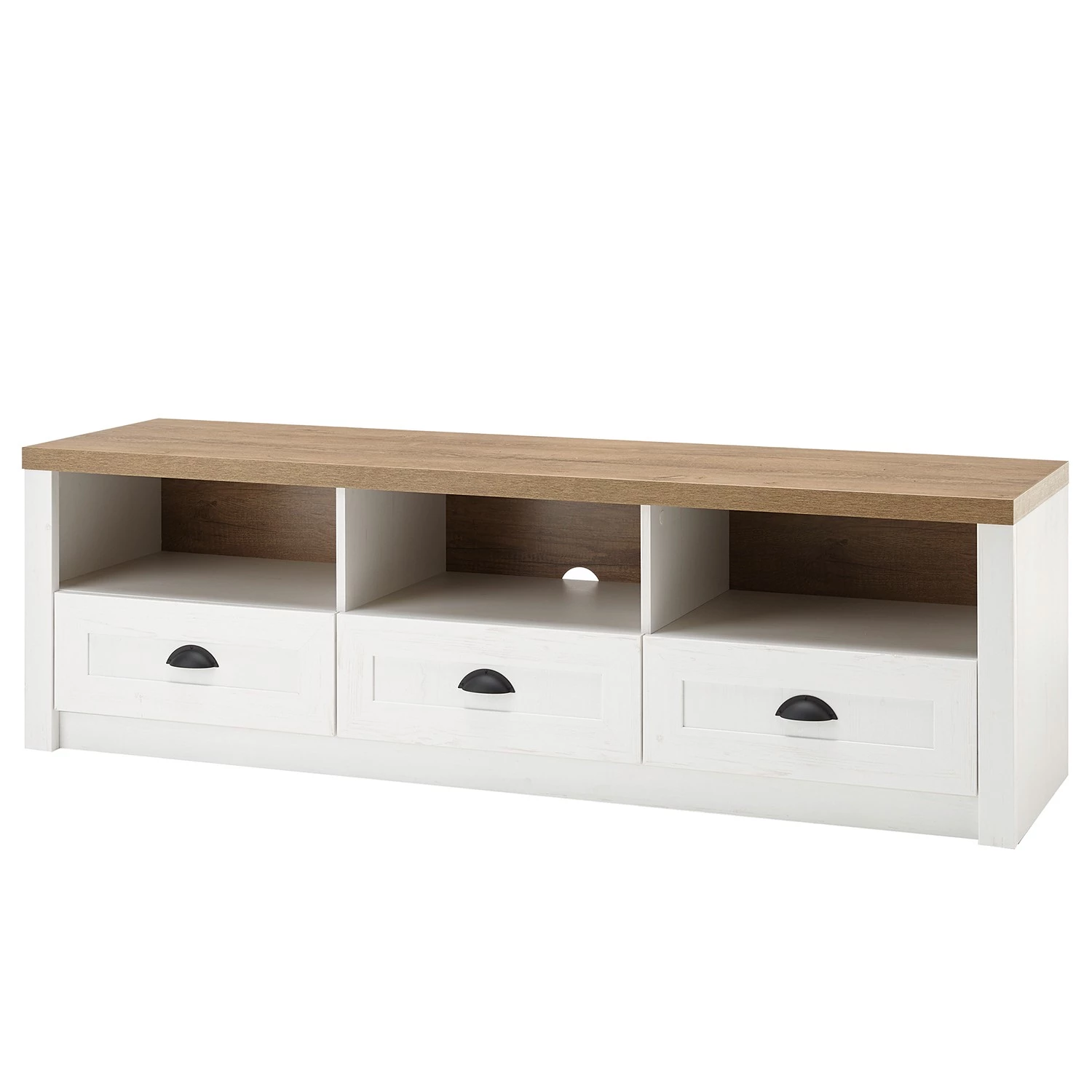 Norrwood Meubles TV muraux Proville III (4 élém.) - Imitation chêne blanc / Imitation chêne 7 Norrwood Meubles TV muraux Proville III (4 élém.) - Imitation chêne blanc / Imitation chêne – Image 5
