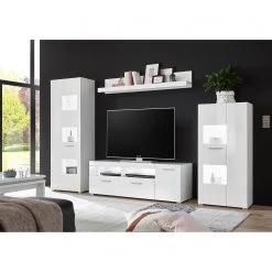 Loftscape Ensemble meubles TV Cely I (4 éléments) - Blanc brillant / Blanc mat -Meubles de salon Soldes 1000214312 200527 07012400141 MOOD DETAILS P000000001000214312 mood