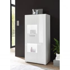 Loftscape Ensemble meubles TV Cely I (4 éléments) - Blanc brillant / Blanc mat -Meubles de salon Soldes 1000214312 200527 07012600143 MOOD DETAILS P000000001000214312 mood