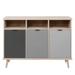 Mørteens Buffet Elysian - Gris / Imitation chêne -Meubles de salon Soldes 1000214503 200608 14174000126 DETAILS P000000001000214503