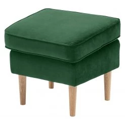 Fredriks Repose-pieds capitonné Bonham - Velours - Vert