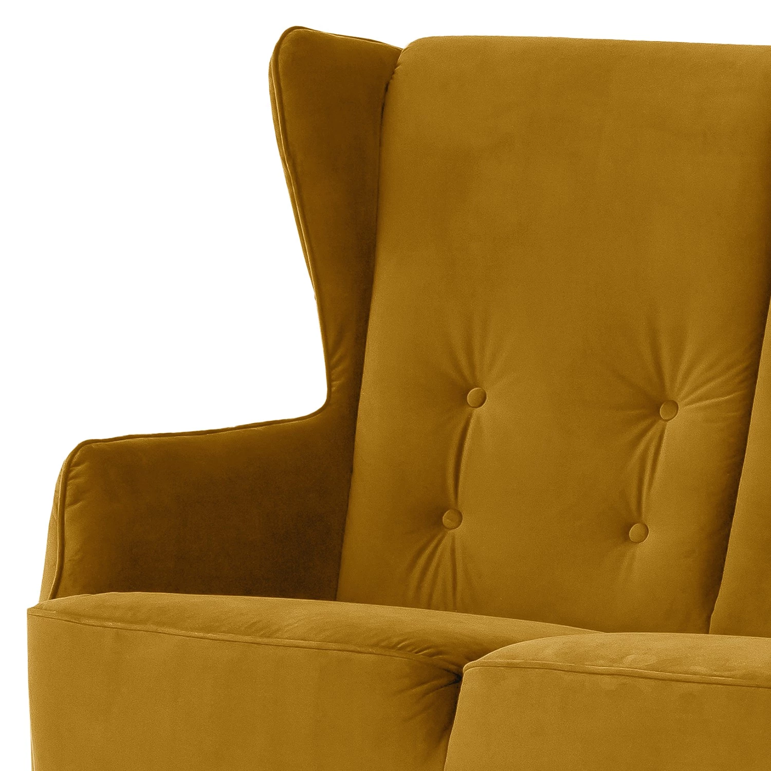 Fredriks Ensemble de canapés Bonham (3-2-1-rep.) - Velours - Jaune olive 12 Fredriks Ensemble de canapés Bonham (3-2-1-rep.) - Velours - Jaune olive – Image 10