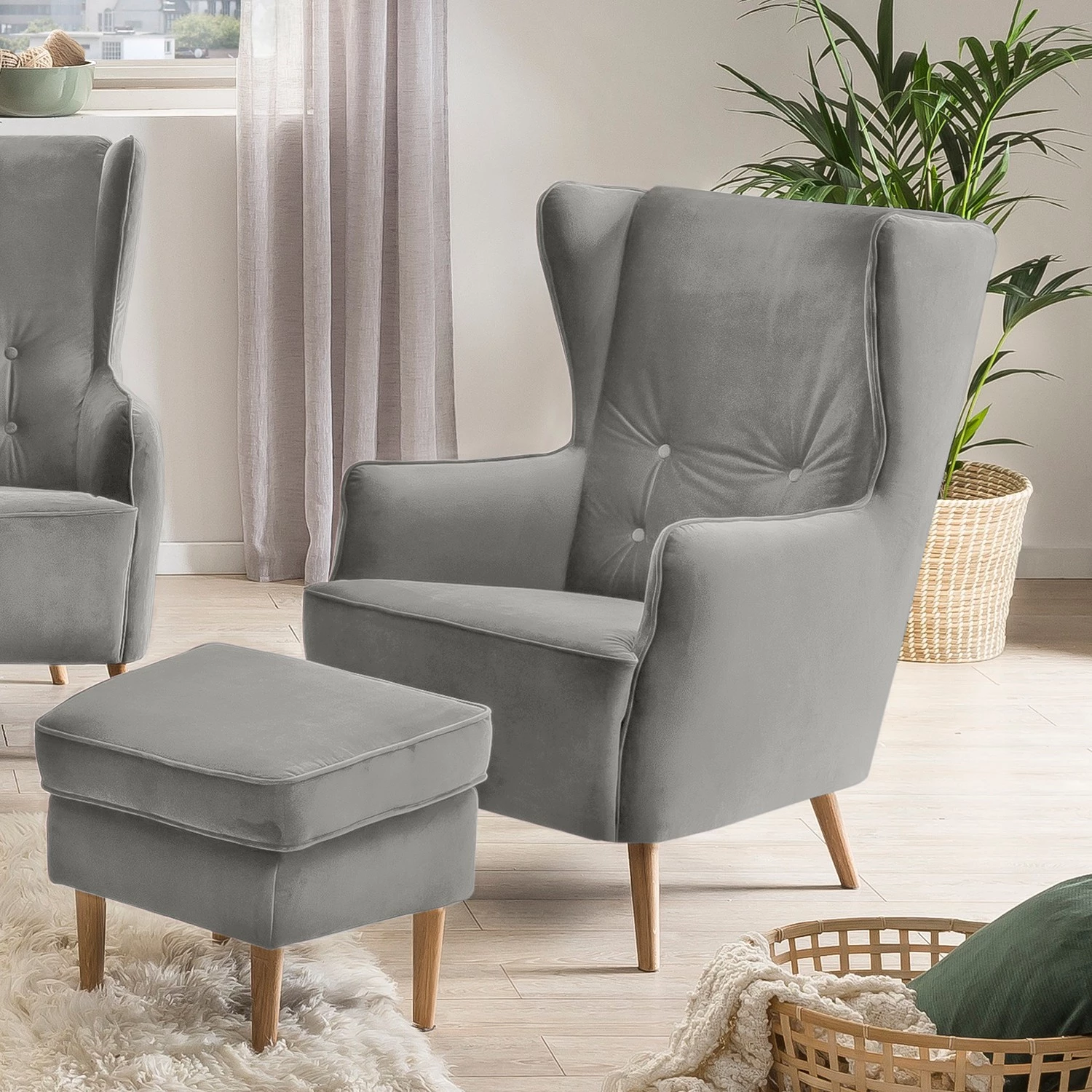 Fredriks Fauteuil Bonham I - Gris 4 Fredriks Fauteuil Bonham I - Gris – Image 2
