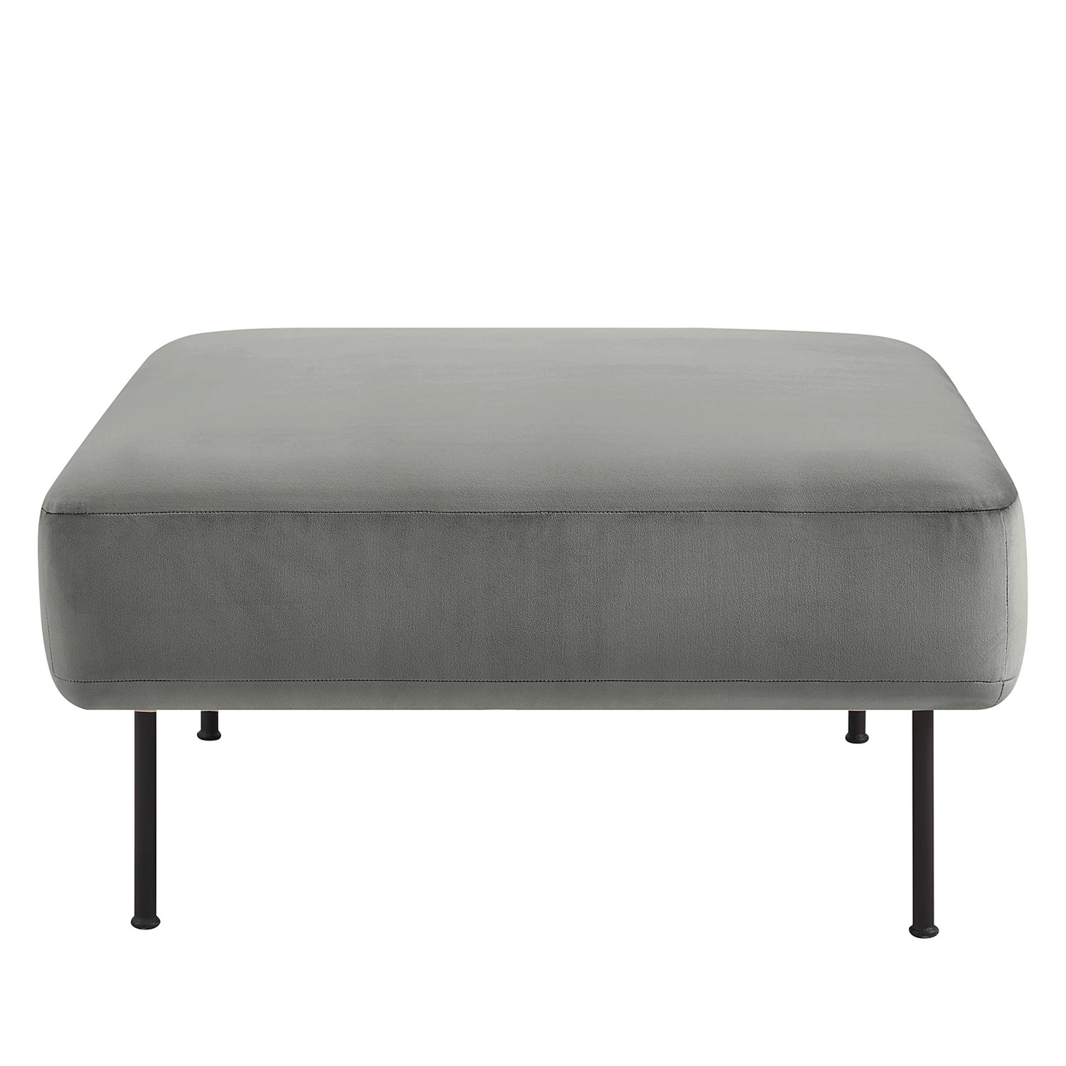 Fredriks Repose-pieds capitonné Bleecker - Velours - Gris 7 Fredriks Repose-pieds capitonné Bleecker - Velours - Gris – Image 5