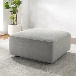 Fredriks Repose-pieds capitonné Berlou I - Tissu - Gris 11 Fredriks Repose-pieds capitonné Berlou I - Tissu - Gris -Meubles de salon Soldes 1000216258 210107 16321000542 MOOD DETAILS P000000001000216258 mood