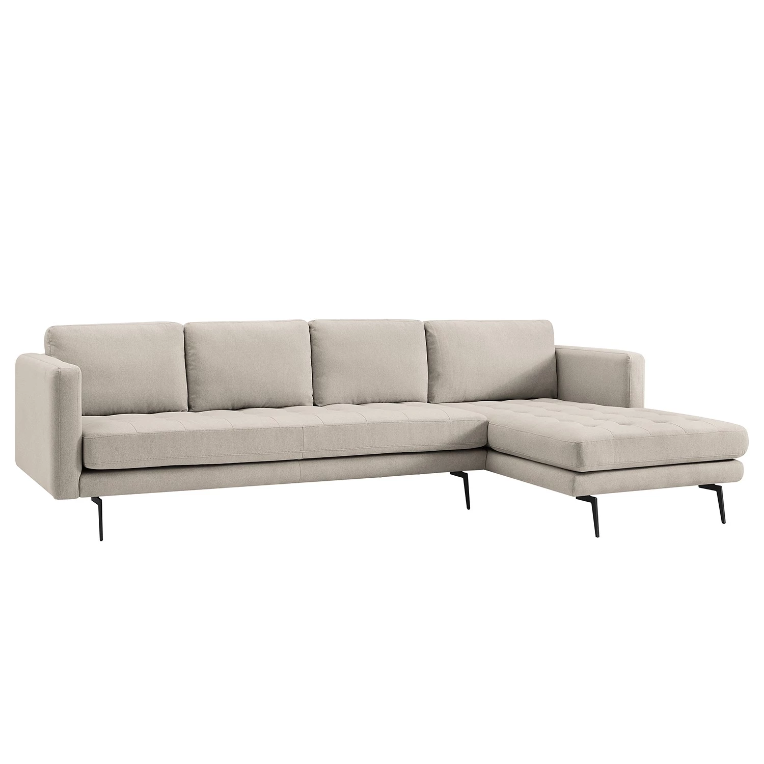 Mørteens Canapé d’angle Hamina - Flannel - Gris lumineux - Méridienne courte à droite (vue de face) 3 Mørteens Canapé d’angle Hamina - Flannel - Gris lumineux - Méridienne courte à droite (vue de face)