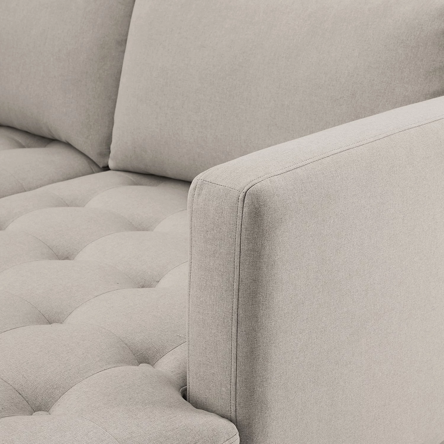 Mørteens Canapé d’angle Hamina - Flannel - Gris lumineux - Méridienne courte à droite (vue de face) 13 Mørteens Canapé d’angle Hamina - Flannel - Gris lumineux - Méridienne courte à droite (vue de face) – Image 11