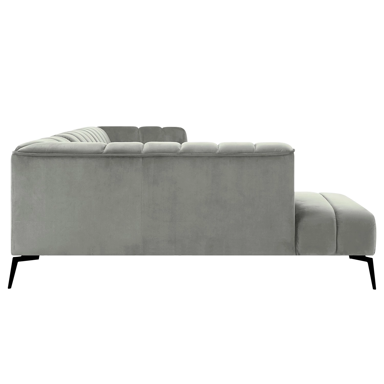 Mørteens Canapé d’angle Jamsa - Velours - Gris - Méridienne longue à gauche (vue de face) 7 Mørteens Canapé d’angle Jamsa - Velours - Gris - Méridienne longue à gauche (vue de face) – Image 5