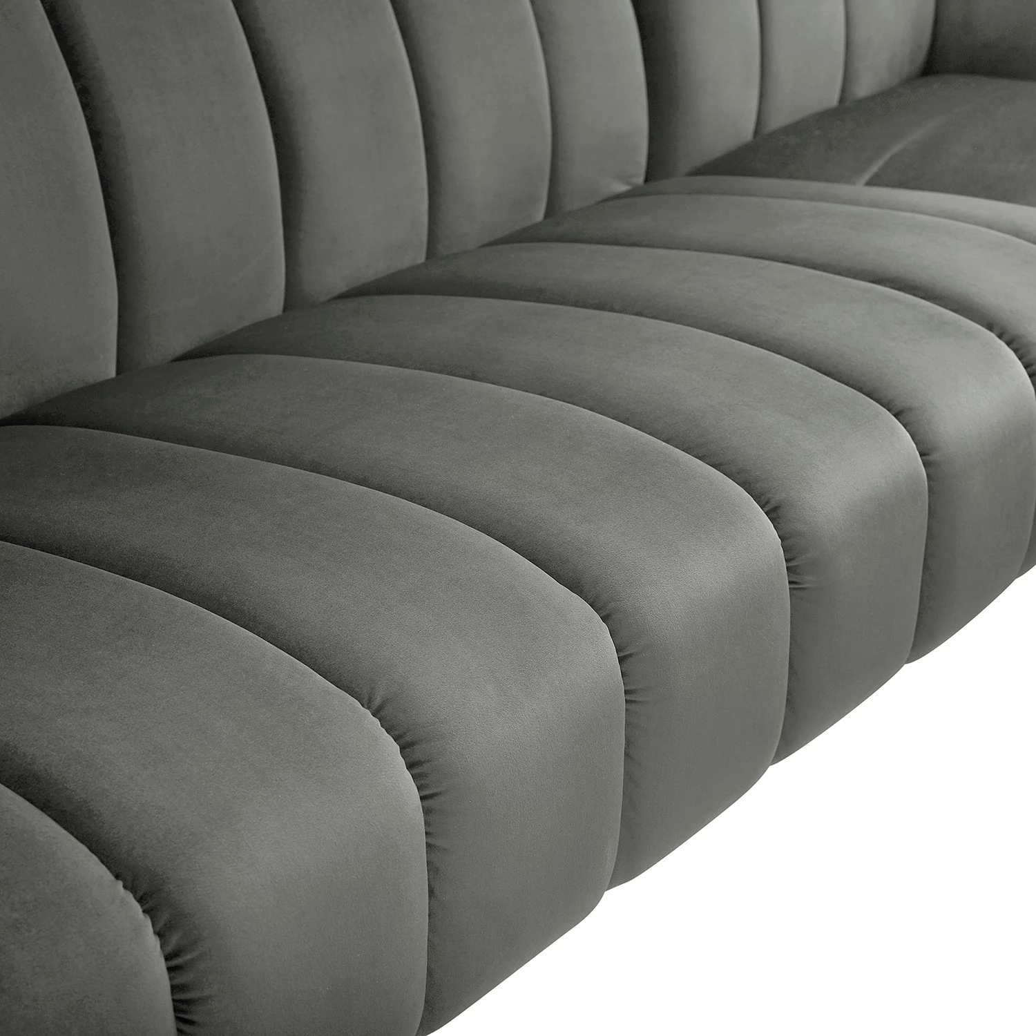 Mørteens Canapé d’angle Jamsa - Velours - Gris - Méridienne longue à gauche (vue de face) 12 Mørteens Canapé d’angle Jamsa - Velours - Gris - Méridienne longue à gauche (vue de face) – Image 10