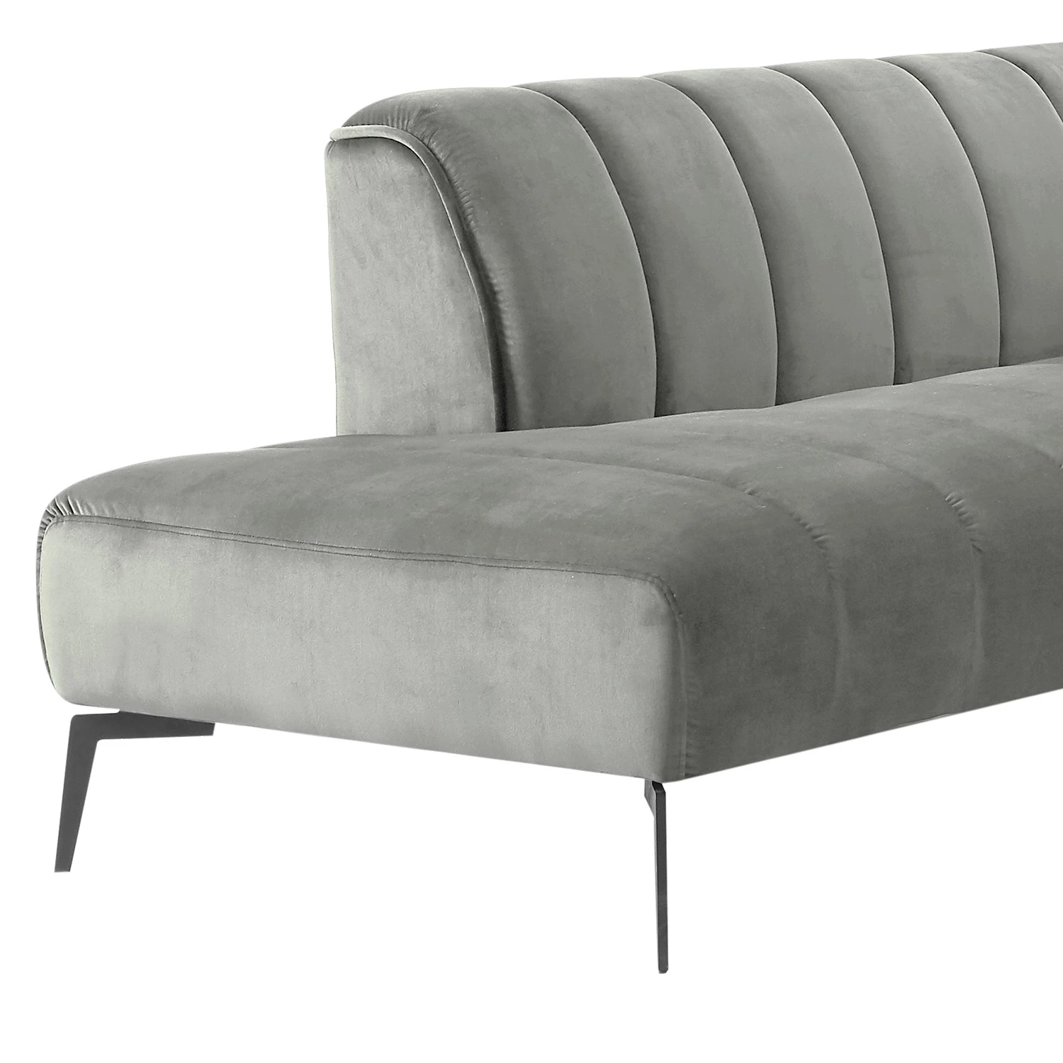 Mørteens Canapé d’angle Jamsa - Velours - Gris - Méridienne longue à gauche (vue de face) 13 Mørteens Canapé d’angle Jamsa - Velours - Gris - Méridienne longue à gauche (vue de face) – Image 11