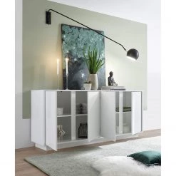 LC Spa Enfilade Ice I - Blanc brillant - Largeur : 180 cm 7 LC Spa Enfilade Ice I - Blanc brillant - Largeur : 180 cm -Meubles de salon Soldes 1000216295 200630 09125100054 DETAILS P000000001000216295