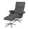 Duo Collection Fauteuil relax Markham - Tissu - Gris -Meubles de salon Soldes 1000216318 210120 09434300012 IMAGE P000000001000216318