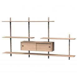 Studio Copenhagen Étagère murale Lautaro VII - Partiellement en chêne massif - Chêne clair