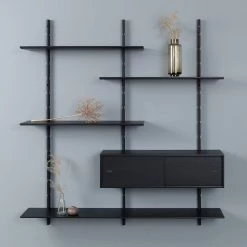 Studio Copenhagen Étagère murale Lautaro I - Chêne noir -Meubles de salon Soldes 1000216663 200820 06181400221 MOOD DETAILS P000000001000216663 mood