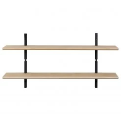 Studio Copenhagen Étagère murale Lautaro IX - Partiellement en chêne massif - Chêne clair / Chêne noir -Meubles de salon Soldes 1000216683 200820 06190700293 DETAILS P000000001000216683