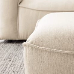 Studio Copenhagen Repose-pieds capitonné Buckley - Tissu Saia: Beige -Meubles de salon Soldes 1000216984 210215 12145500027 DETAILS P000000001000216984