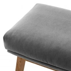Studio Copenhagen Repose-pieds Marols - Velours Shyla: Gris - Chêne clair -Meubles de salon Soldes 1000217126 201117 16580900011 DETAILS P000000001000217126