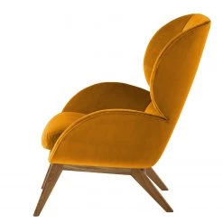 Studio Copenhagen Fauteuil Marols - Velours Shyla: Orange jaune - Chêne clair -Meubles de salon Soldes 1000217270 201117 15583900147 DETAILS P000000001000217270