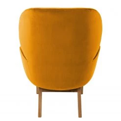 Studio Copenhagen Fauteuil Marols - Velours Shyla: Orange jaune - Chêne clair -Meubles de salon Soldes 1000217270 201117 15583900148 DETAILS P000000001000217270