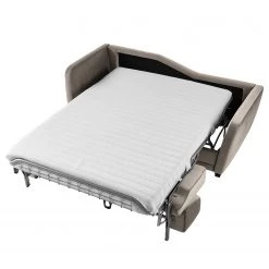 Jack & Alice Canapé convertible Teresina - Velours - Platine - Largeur : 192 cm - Alignement à gauche -Meubles de salon Soldes 1000217673 211006 061518000109 DETAILS P000000001000217673