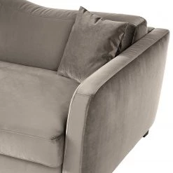 Jack & Alice Canapé convertible Teresina - Velours - Platine - Largeur : 192 cm - Alignement à gauche -Meubles de salon Soldes 1000217673 211006 061518000120 DETAILS P000000001000217673