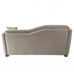 Jack & Alice Canapé convertible Teresina - Velours - Platine - Largeur : 192 cm - Alignement à gauche -Meubles de salon Soldes 1000217673 211006 06151800087 DETAILS P000000001000217673